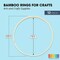 Bamboo Rings for Crafts, Macrame, and Dreamcatchers (9 in, 12 Pack)